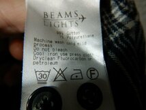 to6008　BEAMS LIGHTS　ビームス　ライツ　長袖　チェック　デザイン　シャツ　人気　送料格安_画像5