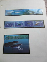世界各国のクジラ（一部イルカ））を描いた切手10リーフ　1/3_画像2