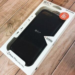 ★外箱痛みアリ/本体問題なし★ ブラック イーフィット iPhone8Plus iPhone7Plus / iPhone6sPlus 兼用 スマホケース IFT03BK