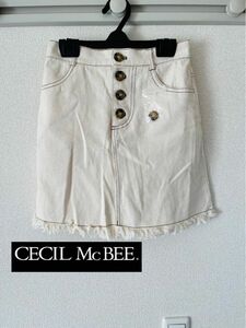 【CECIL Mc Bee】ミニスカート　ホワイト　春夏物