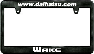 【新品・即決】カーボン調 ナンバーフレーム DAIHATSU ダイハツ WAKE ウェイク