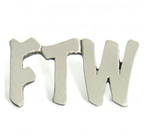 ★FTW ピンズ Fuck the World 新品! アクセサリー tattoo biker punk 雑貨