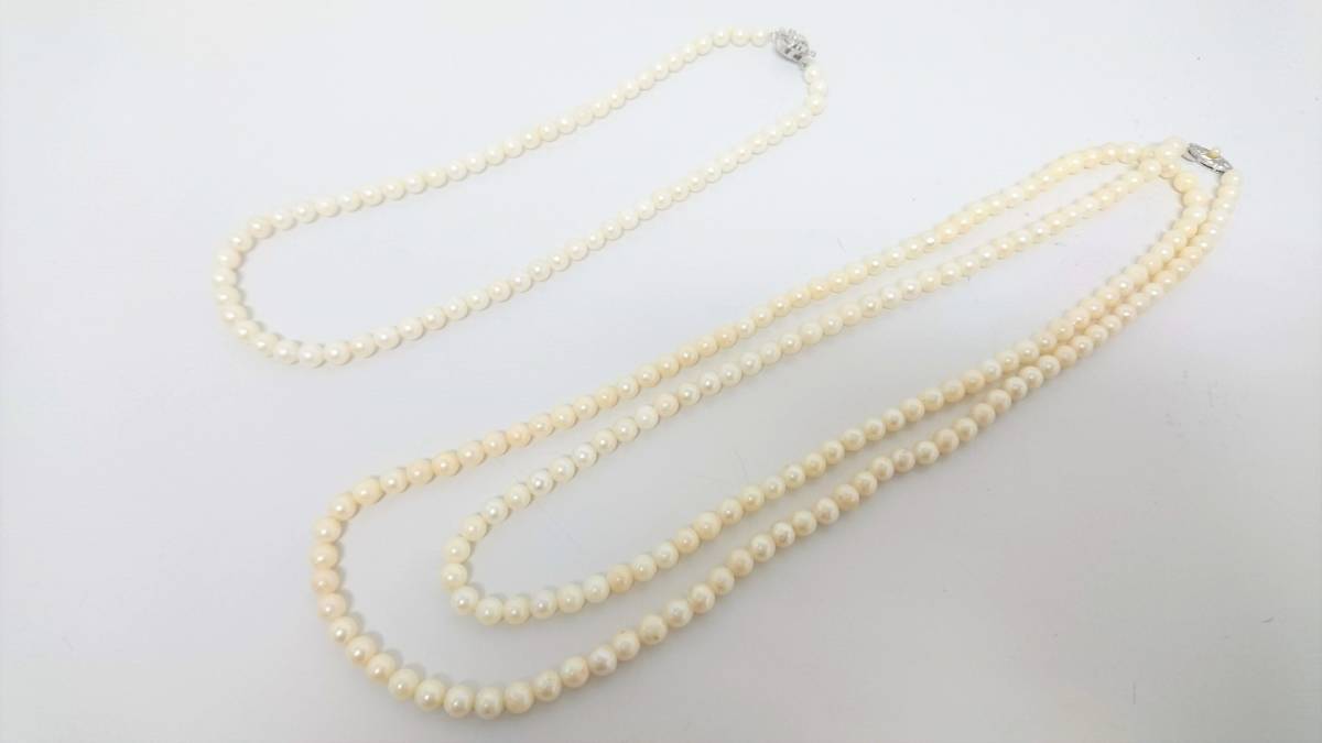 美品】TASAKI パールネックレス 6.5-7㎜ 43㎝ 冠婚葬祭 田崎真珠 alau