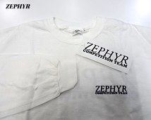 L 新品【ZEPHYR EMB LOGO L/S TEE ゼファー 刺繍ロゴ ロングスリーブティー ZEPHYR ロンTシャツ カットソー スケーティング チーム】_画像6