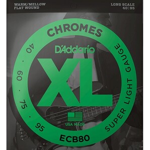 D'Addario ECB80 Flat Wound 040-095 Long Scale ダダリオ フラットワウンド ベース弦