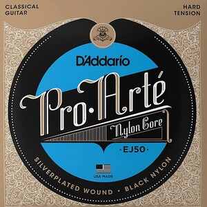 D'Addario EJ50 Pro Arte Nylon Silver/Black Hard ダダリオ クラシック弦
