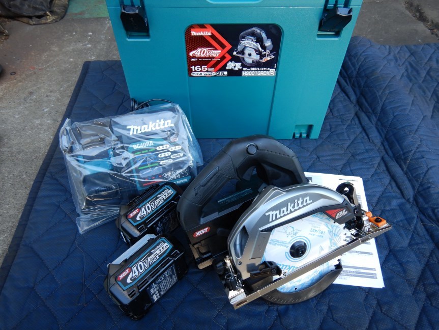 購入前コメント必須! マキタ 40v hs001grdxb 165mm 丸ノコ - 通販