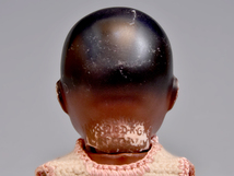 アンティークドール ビスクドール ドイツ ホイバッハ スリーピングアイ アフリカ 子供 人形 1930年頃 西洋美術　z1398k_画像3