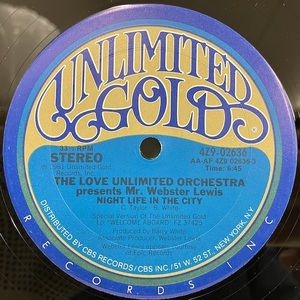 ★即決 Love Unlimited Orchestra / Night Life in the City d1111 米オリジナル ディスコ・ブギー