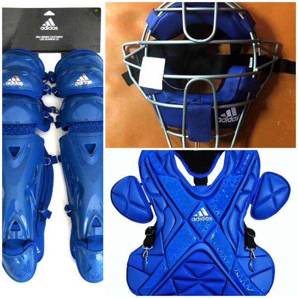 送料無料★アメリカ国内発売最高級モデル☆USA adidas☆PRO ISSUEキャッチャー3点セット☆新品