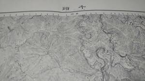 　古地図 　千頭　静岡県　地図　資料　46×57cm　　明治41年測量　　昭和32年印刷　発行　パンチ穴　B2302