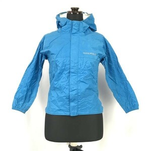 mont-bell[Kids size-130/ синий ] водонепроницаемый / гидро b Lee z/ горная парка / нейлон жакет / плащ / блузон / джемпер *BH248