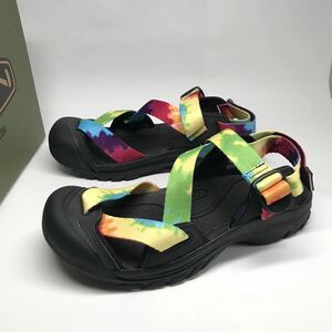  ограничение! не использовался! KEEN ZERRAPORT Ⅱ MULTI TYE-DYE размер US10 28cm (1022419) / ключ nzela порт 2 сандалии ремень мульти- Thai большой 