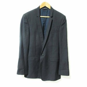  хорошая вещь DOLCE&GABBANA Dolce & Gabbana полоса 1B одиночный tailored jacket 48 чёрный черный 