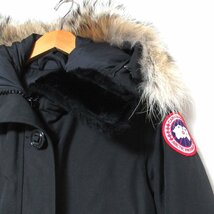 美品 CANADA GOOSE カナダグース 2603JL BRONTE PARKA ブロンテパーカ コヨーテファー ダウンジャケット XS/TP ブラック C0102_画像4