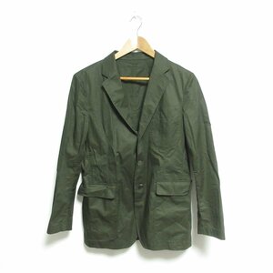 美品 District UNITEDARROWS ディストリクト ユナイテッドアローズ 近年モデル ミニツイル ライト 3B コットンジャケット 44 カーキ 緑