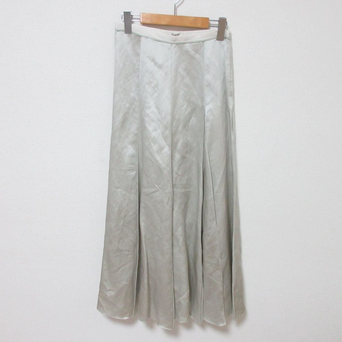 《最終価格》BLAMINK ブラミンク  シルクスカート　36 美品 ロングスカート セール・SALE