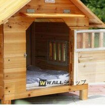 ★珍品 至極の木工!犬小屋 ペットハウス ドッグハウス 犬舎 三角屋根 脚付き 小型犬 中型犬 通気性 組み立て 夏は涼しく冬は暖かい_画像3