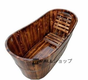 特売★厚い　シャワーバケツ　木製　美容院　お風呂　成人　風呂バケツ　サウナ　家庭用　シャワー