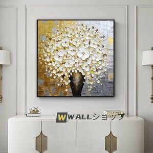 Art hand Auction جودة عالية: لوحة جدارية مرسومة يدويًا على شكل زهور لغرفة المعيشة، لوحة جدارية للممر، ديكور المدخل, تلوين, طلاء زيتي, طبيعة, رسم مناظر طبيعية