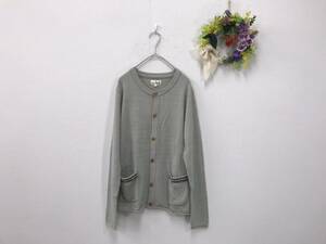 286 men's [ TITICACA Titicaca ] cardigan size :M color : gray 