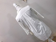 227　レディース【Mila Owen】新品本体価格￥7,600　コットン100％ワンピース　前身頃シャツ下スカートの付け根シミ有　サイズ:0　 色：白_画像6