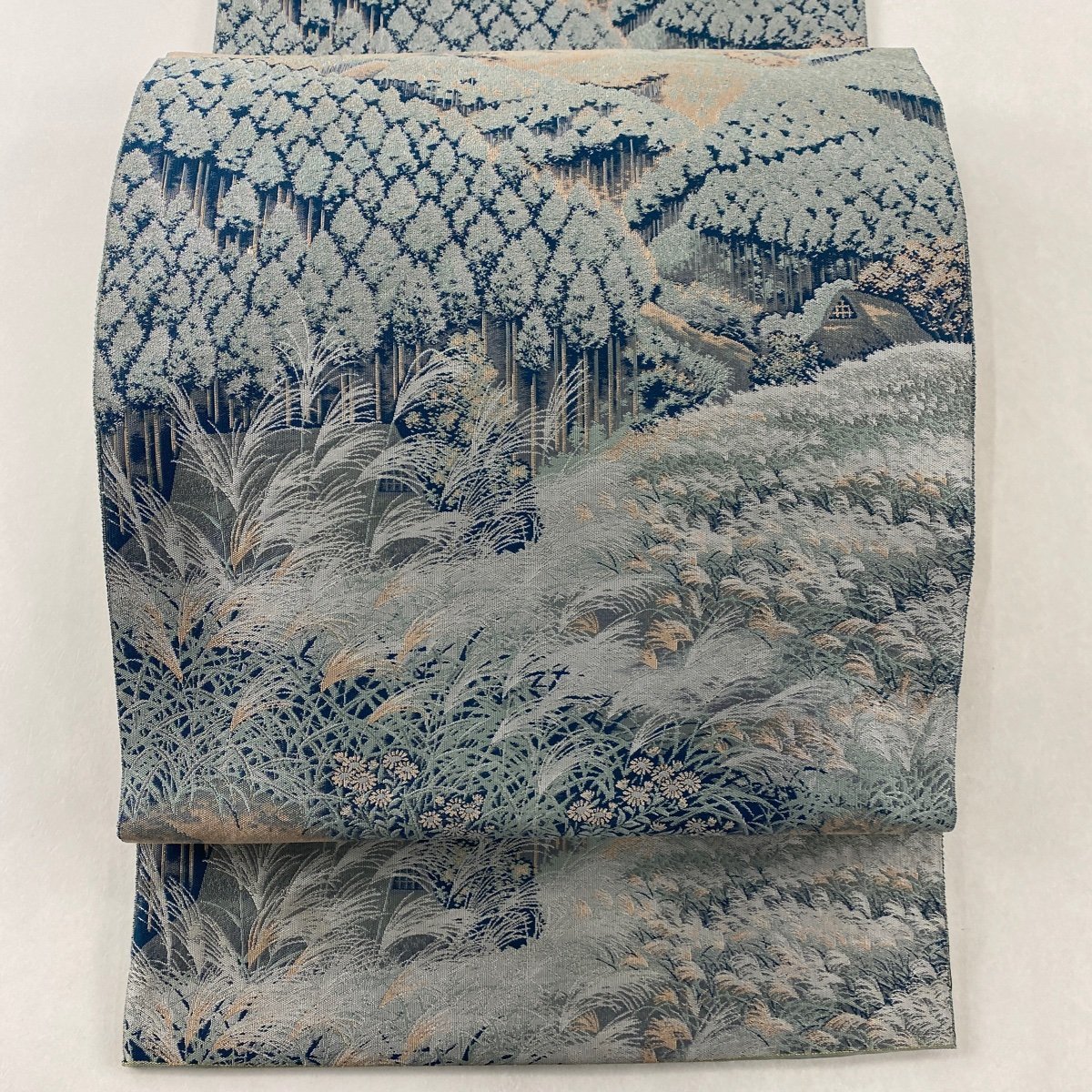 全通 袋帯 未使用品 黒地 笹 梅小花柄 美品 test.sadin.nonegar1.ir