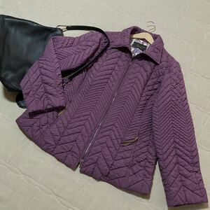  Leilian 13+* settled purple. quilting jacket coat * cotton inside coat * size 13+