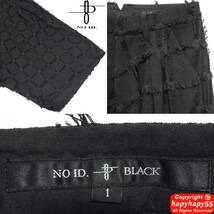 ■NO ID.BLACK フリンジチェック ドレープサルエルパンツ◆袴 ビッグシルエット COMME des GARCONS コムデギャルソン JUNYA WATANABE bajra_画像8