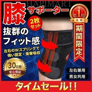 膝 サポーター 2枚セット スポーツ ランニング 保護 膝当て 膝パッド ssjs