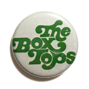 25mm 缶バッジ Box Tops 3 ボックストップス ロゴ あの娘のレター Alex Chilton アレックスチルトン Big Star Soul