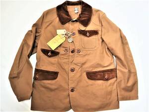 未使用新品! 東洋シュガーケーン FICTION ROMANCE 13oz. CANVAS HUNTING JACKET SC14998 38 ハンティングジャケット