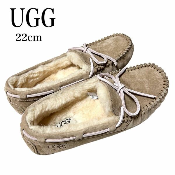 UGGアグ　ムートン モカシン ダコタ 5612 W DAKOTA タバコ　22cm