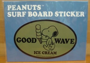 新品SNOOPY PEANUTS SURF BOARD STICKER（スヌーピーサーフボードステッカー） SNP-0058