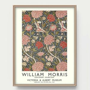 William Morris ウィリアムモリス 美術館ポスター アートポスター モダンアート ビンテージポスター 花 フラワー パターン インテリア