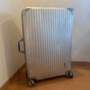 RIMOWA Rimowa topaz carry bag Carry case 4 wheel silver high capacity 