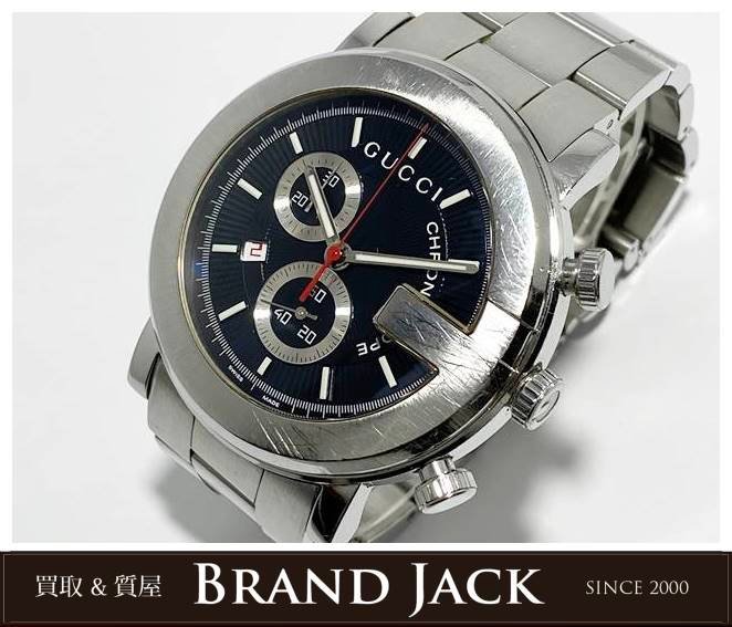 美品　GUCCI グッチ　クロノグラフ　101M　YA101309 腕時計(アナログ) 純正 価格 販売