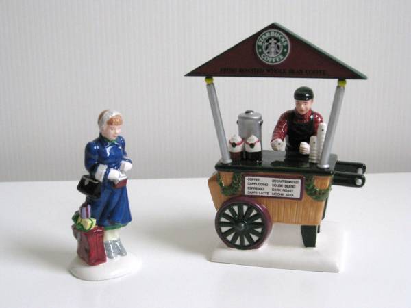 1995年 米国 DEPT56 スターバックス コーヒーカート 送料無料