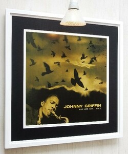 ジョニー・グリフィン/LPサイズ・ポスター額入/Johnny Griffin - A Blowing Session Vol. 2/Blue Note Album Art/Jazz Wall Art framed