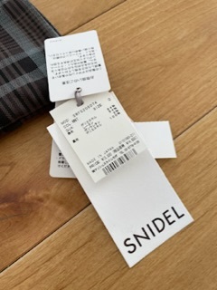 SNIDEL スナイデル ロービングチェックミニスカート IVR 1 