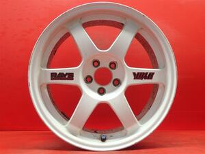 【 絶版サイズ 】 単品 社外 ホイール 1本 RAYS レイズ VOLK RACING ボルクレーシング TE37 ★ 8J-17 PCD100 5穴 +44 ハブ65 ★ ja17