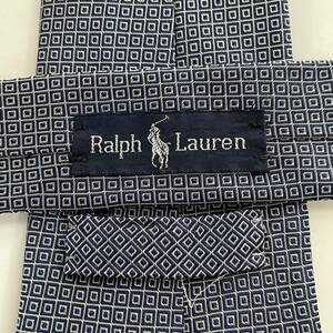RALPH LAUREN( Ralph Lauren ) navy square necktie 