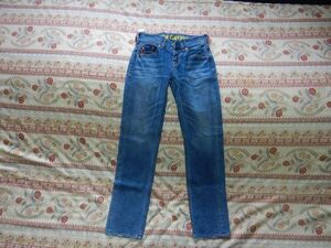 ジーンズ ジーパンno.128 LOVE CUETiEEn タナカ　ウエスト53 ヒップ81 L SS SW-0117 デニムG　pants JEANS