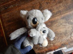  soft toy CARON koala parent .KOALA B 20X20X25CM Showa era 50 period kya long made in Japan MADE IN JAPAN genuine article . earth production 