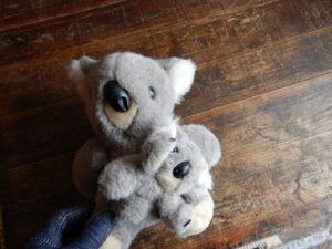  soft toy CARON koala parent .KOALA A 20X20X25CM Showa era 50 period kya long made in Japan MADE IN JAPAN festival genuine article . earth production 