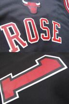 美品 NBA ROSE ＃1 デリック・ローズ BULLS シカゴ・ブルズ adidas アディダス製　ユニフォーム　バスケ ゲームシャツ　ジャージ　刺繍_画像6