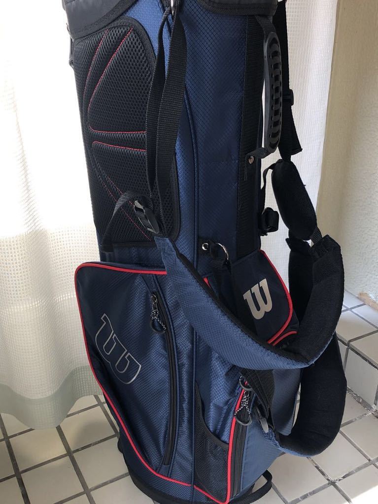 送料無料 Wilson ウィルソン 9.5型スタンドキャディバッグ 軽量モデル