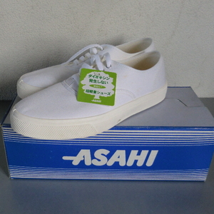  new goods ASAHI Asahi deck shoes KF32351 white 25cm deck shoes. standard sea on self .. military sneakers 