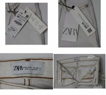 タグ付き ZARA ESSENTIAL SKINNY デニム パンツ 38 ホワイト ザラ レディース_画像3