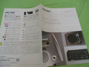 カタログのみ▼638　▼ＴＥＡＣ　▼Ｈｉ－Ｆｉ　オーディオ　コンポ　▼2017.11　月版　11　ページ